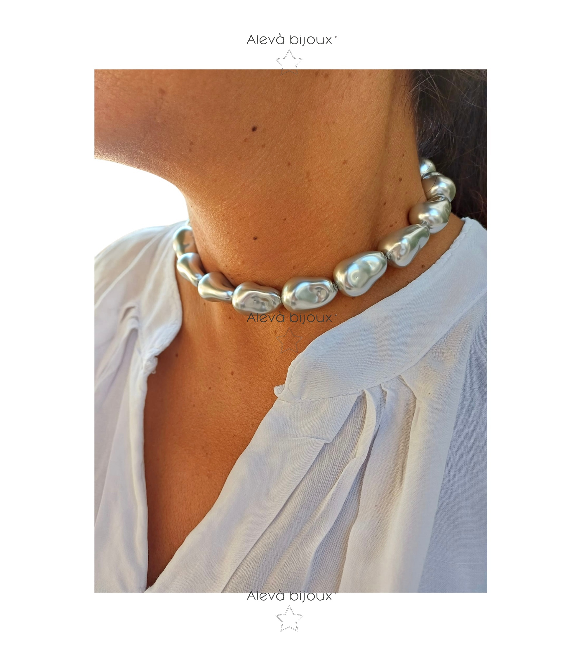 Alevá Bijoux Chiara Halskette Silber Damen