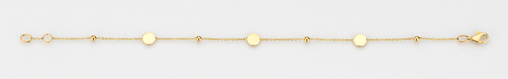 Eugen Rühle Armbänder 37.4400 Armband 585 Gelbgold Scheiben