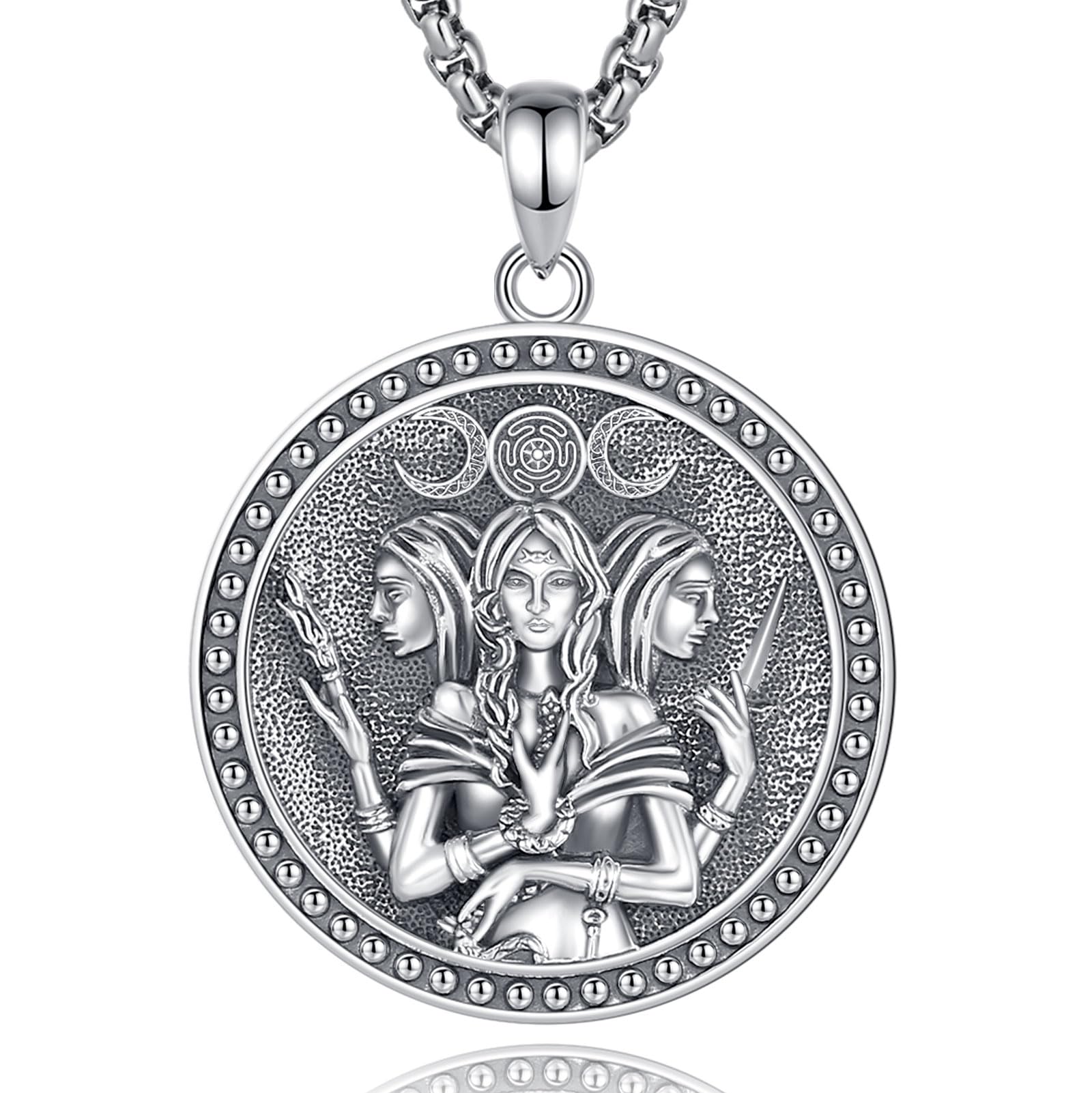 Eudora Harmony Bola Halskette Hekate Medaille Silber 925