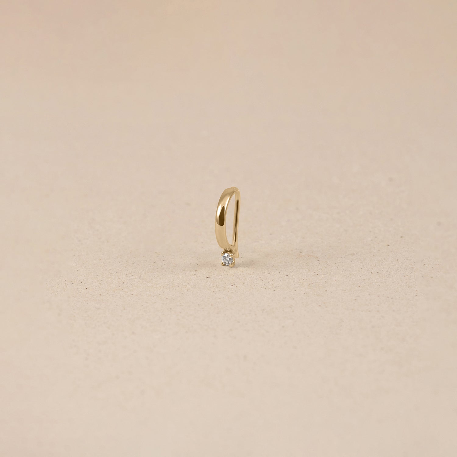 Stilnest Diamant Arch Dangle Ohrringe Single 14K