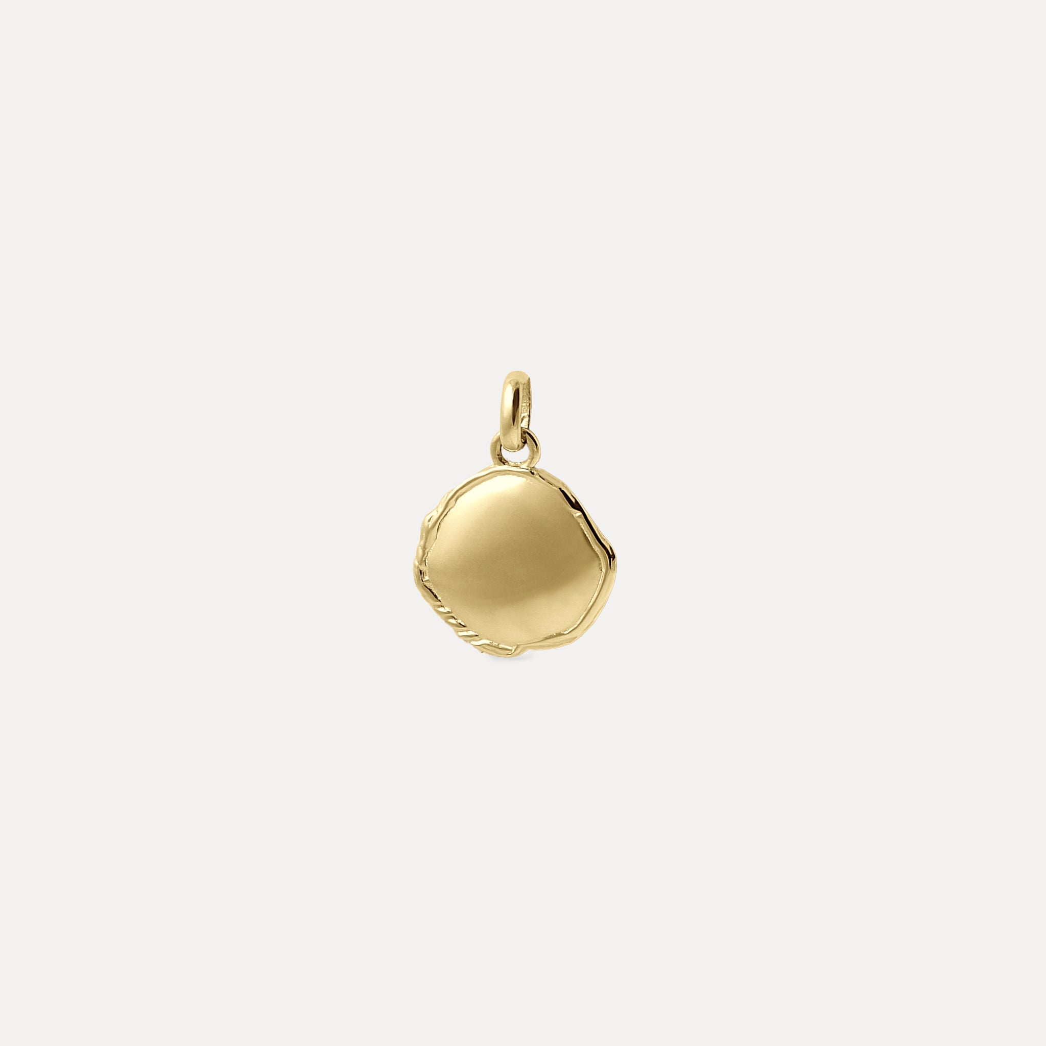 Stilnest Mater Medallion Anhänger 585 Gold Massivgold