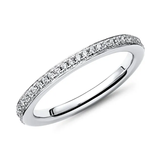 JEWLIX VR0039 Verlobungsring Silberring 925 Vollbesatz