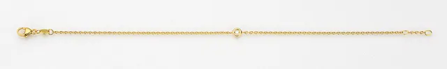 Eugen Rühle Armbänder Ankerkette Armband Diamant 0,04ct 585 Gold