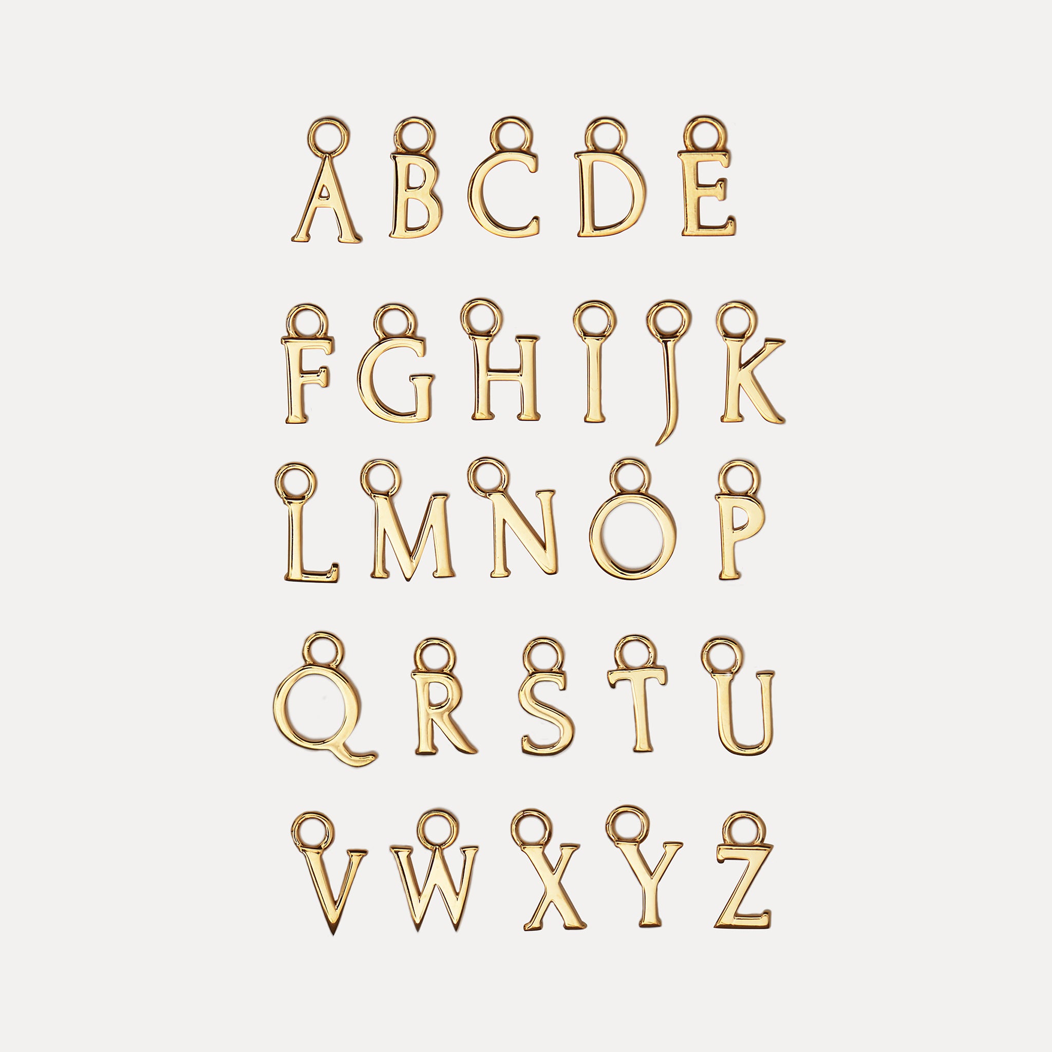 Stilnest Mini Initial Creolen Ohrringe Buchstabe A Gold Vermeil Single
