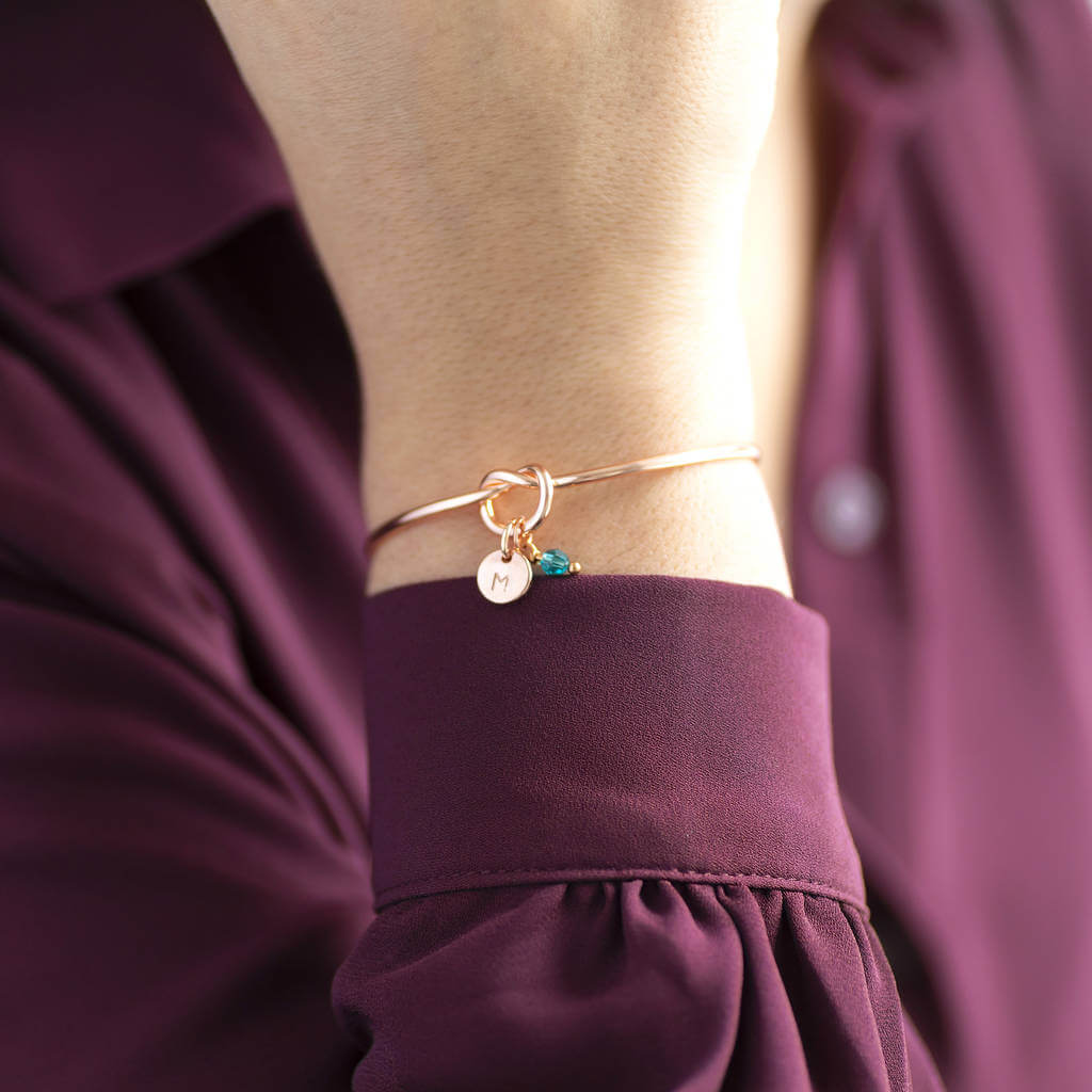 Joy by Corrine Smith Rose Gold Friendship Knot Armreif