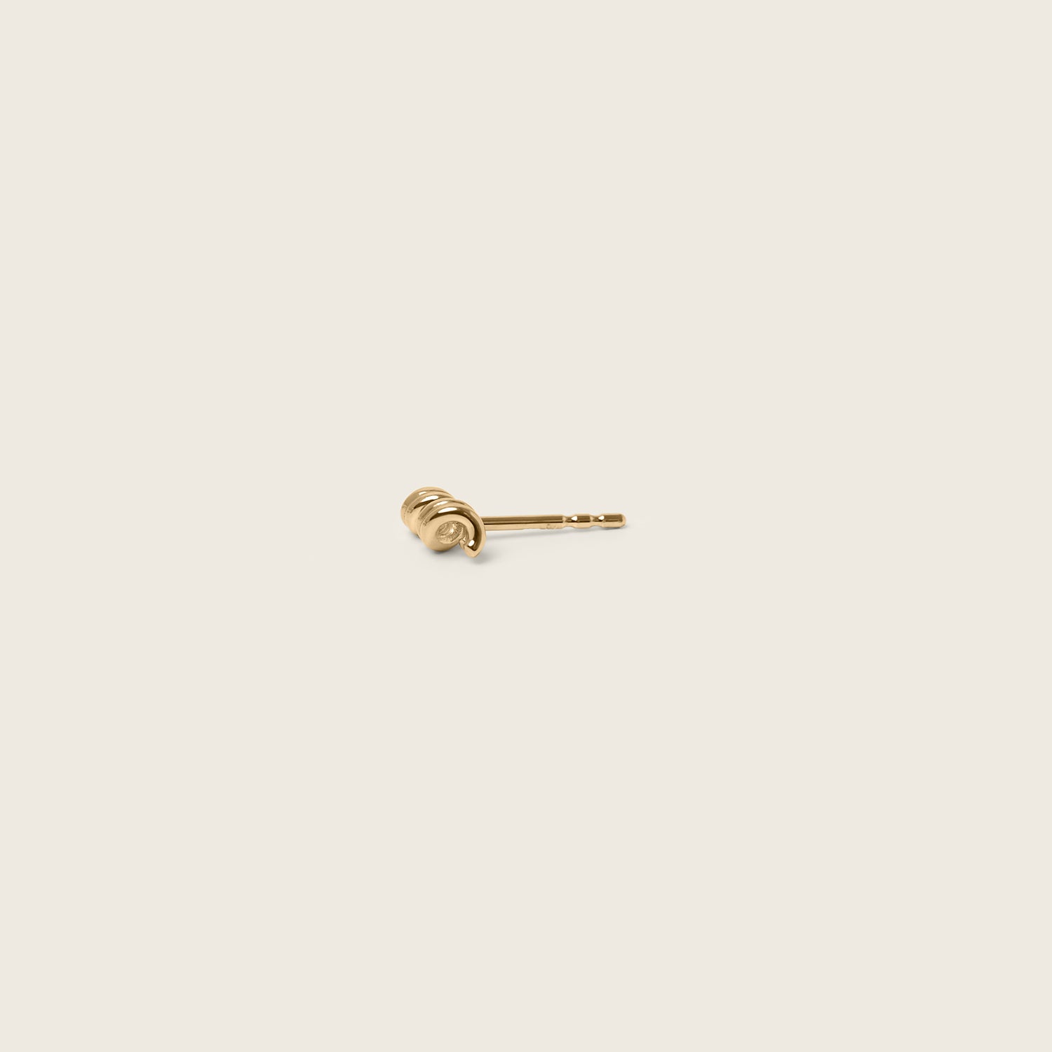 Stilnest Spiral Ohrstecker Single 585 Gold 14k Massivgold