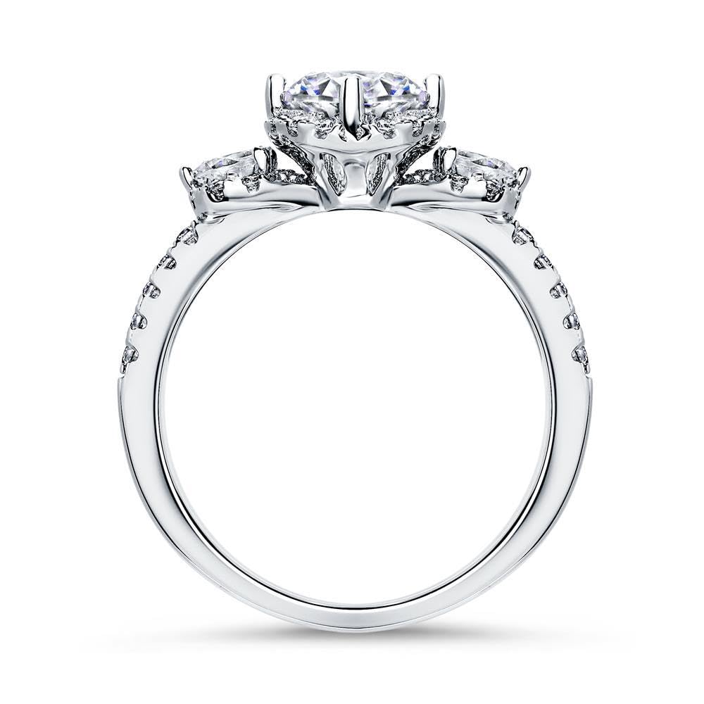JEWLIX Verlobungsring 925 Silber Zirkonia Größe 60 Damen