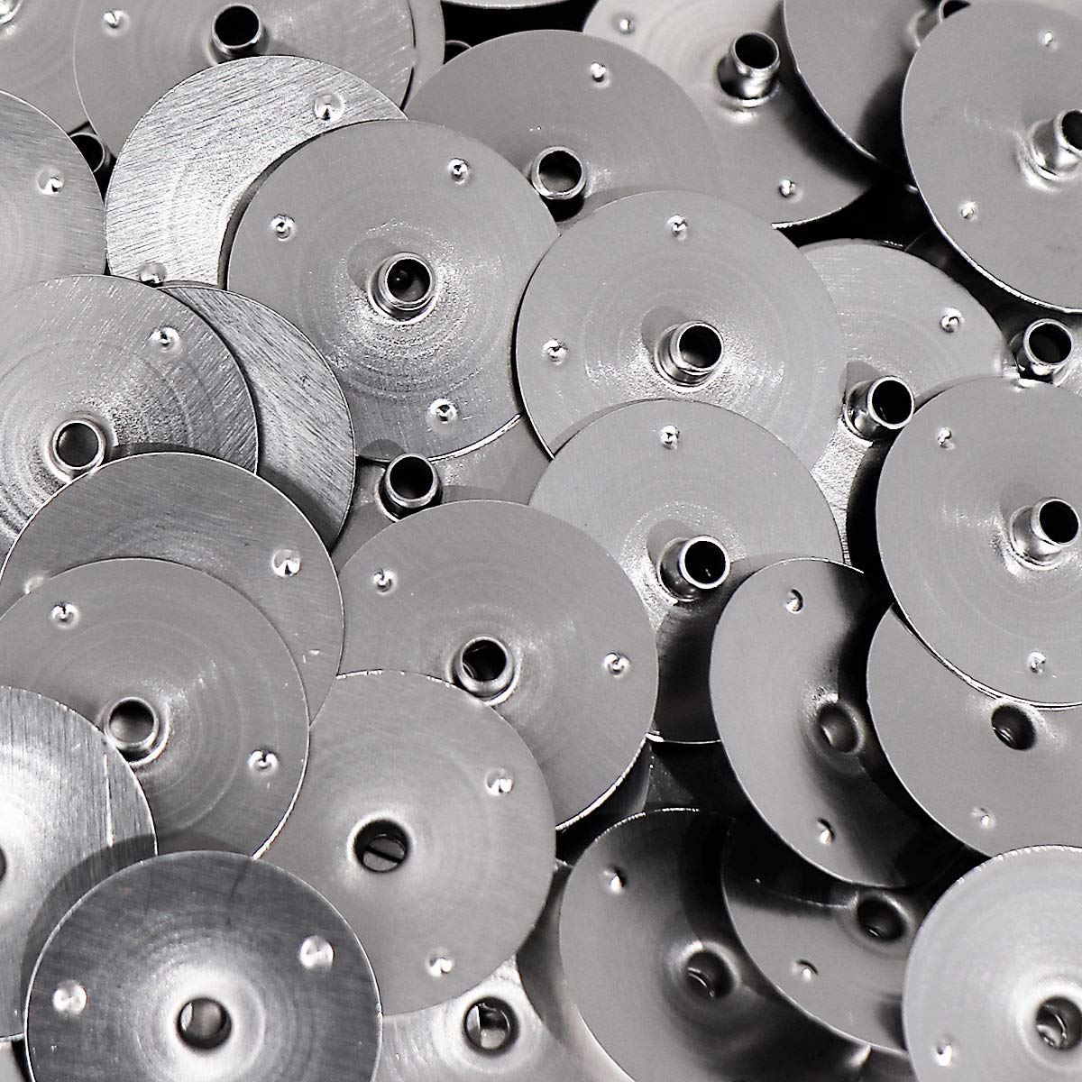 NKlaus Dochtfüße Metall 2,5mm 100 Stück Kerzen Dochte
