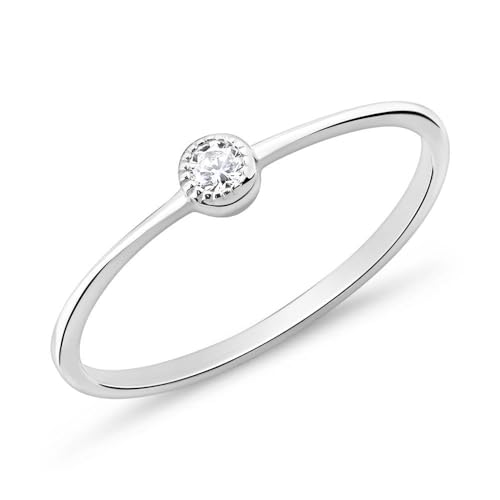 JEWLIX Ring 925er Silber Zirkonia Größe 58 Damen