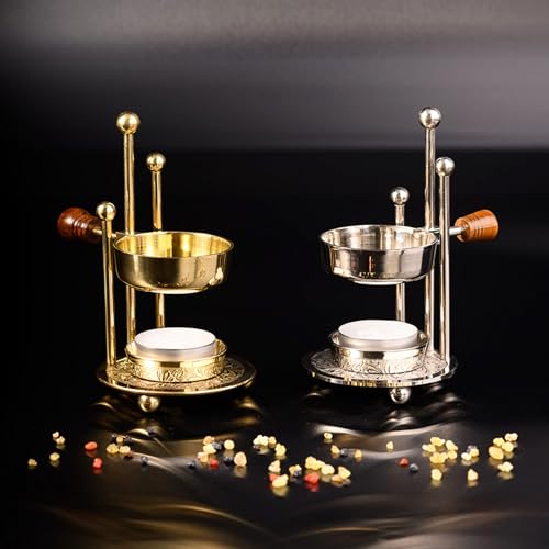 NKlaus HOME SCENTS Weihrauchbrenner Messing klein verstellbar