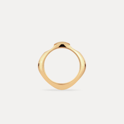 Stilnest Contour Ring Anhänger Gold Vermeil skulptural