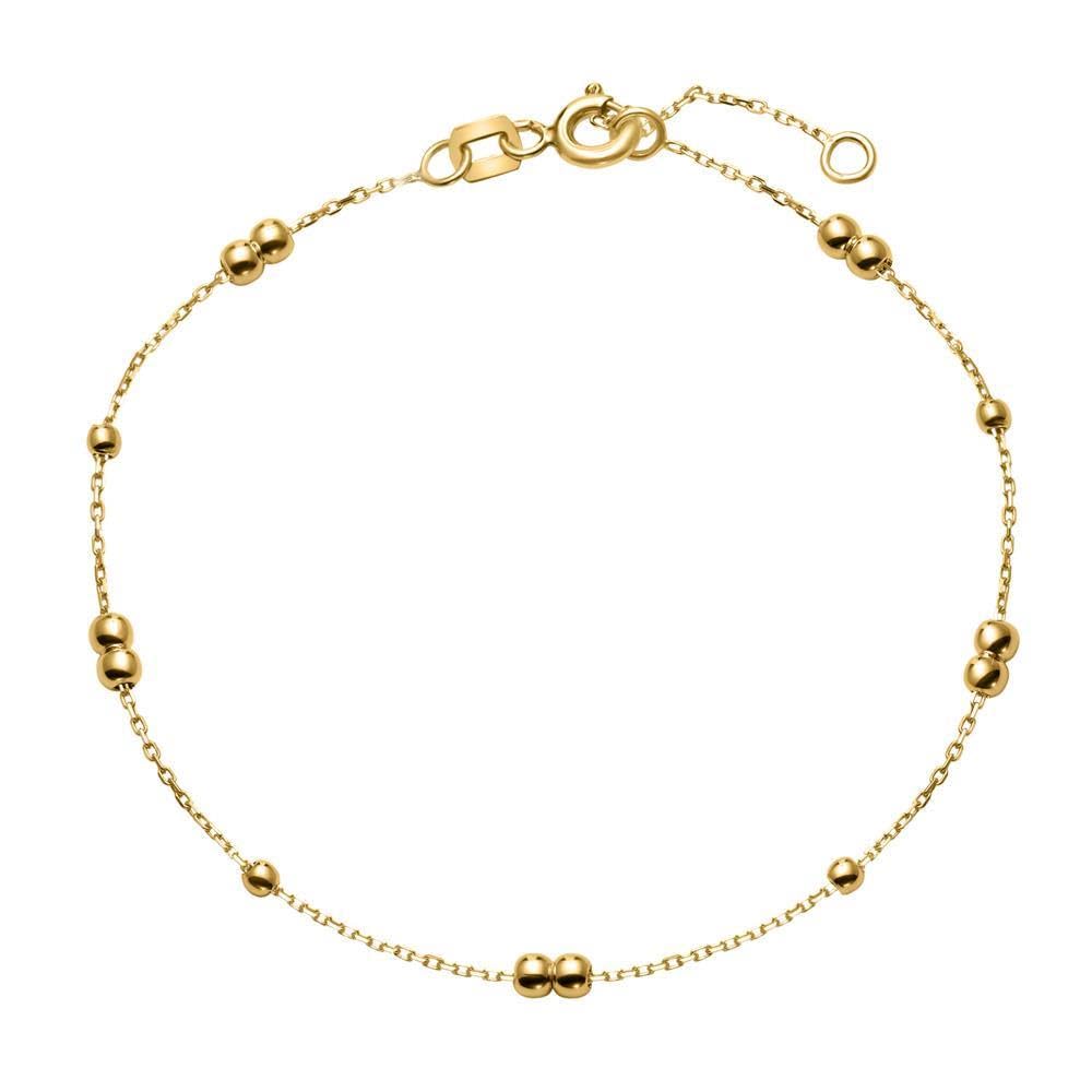JEWLIX ID-Armbänder Armkette Damen 9 Karat Gold