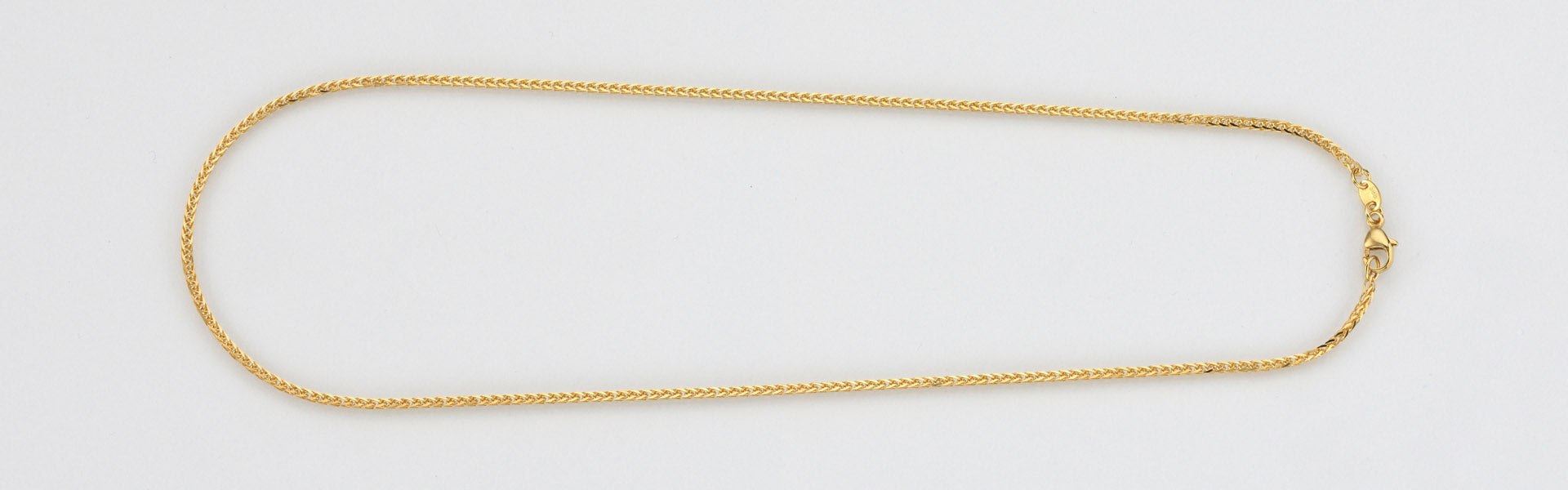 Eugen Rühle Zopfketten Zopfkette diamantiert 1,4mm Halskette 42cm