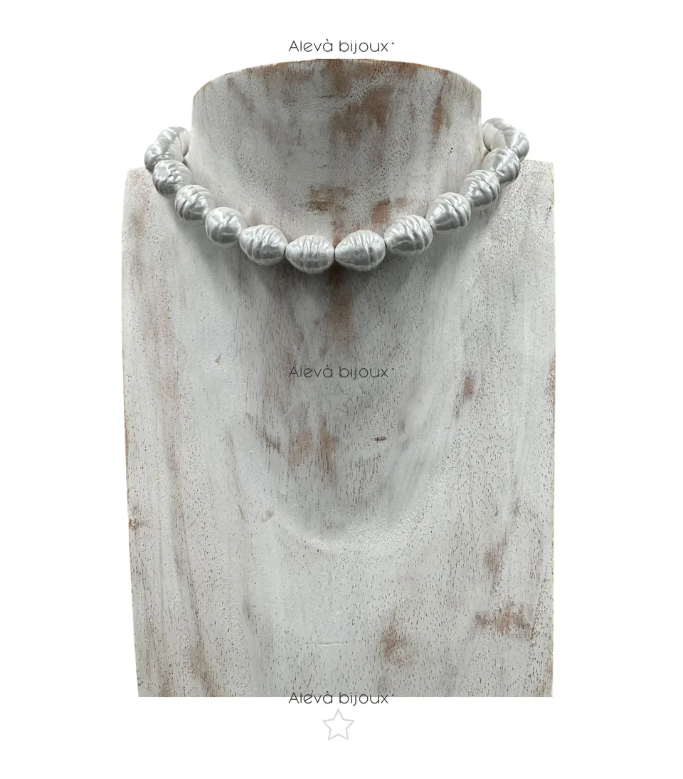 Alevá Bijoux Paola Perlen Halskette Maiorca Perle