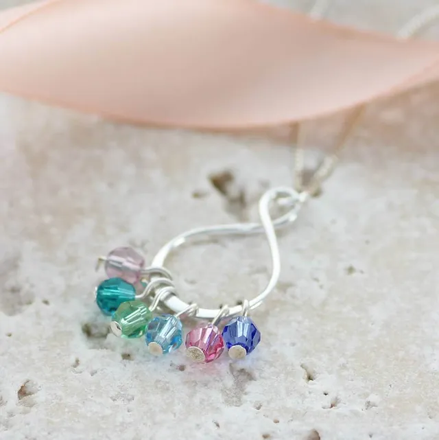 Joy by Corrine Smith Family Eternity Halskette Silber Swarovski