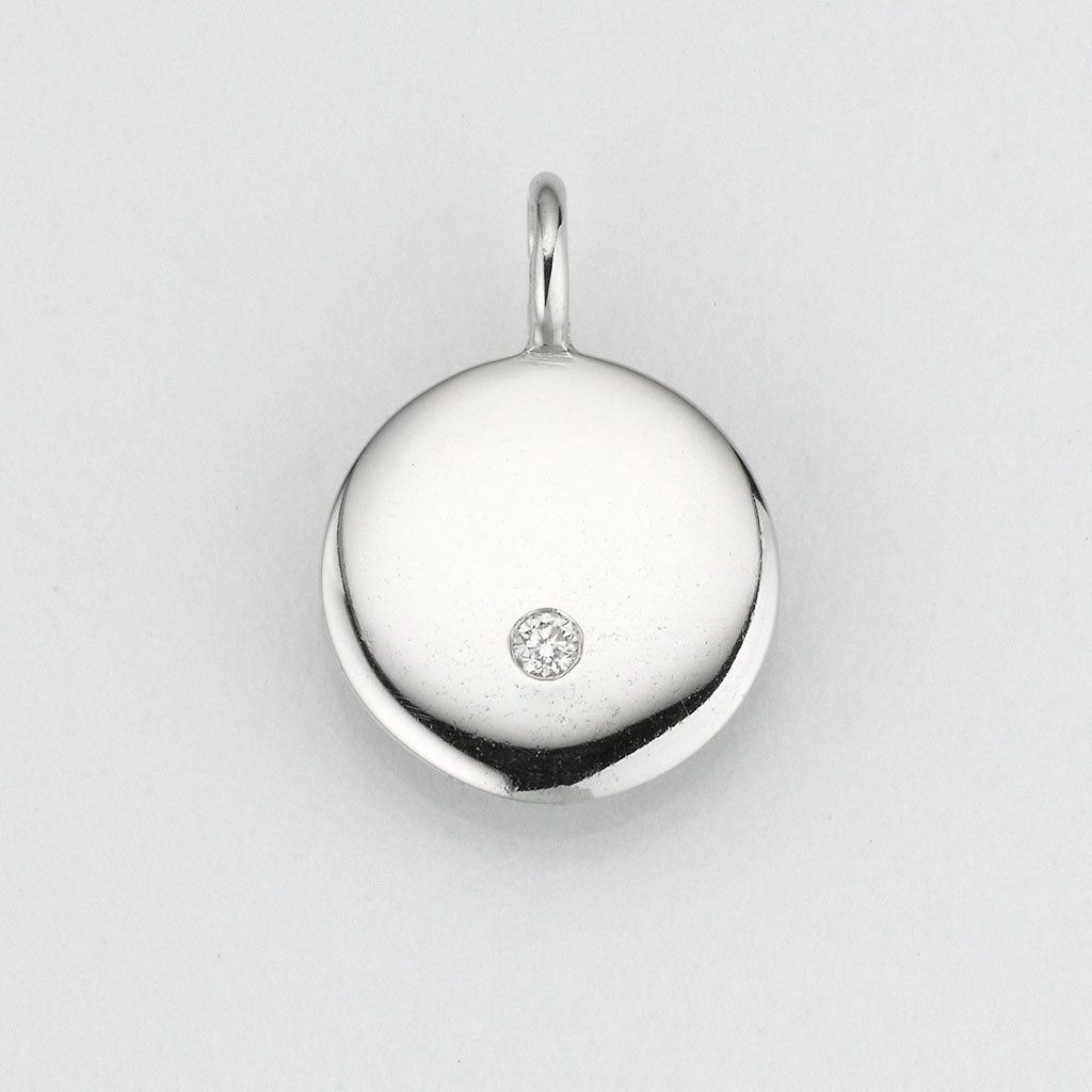Eugen Rühle Einhänger 0,02ct WSI Anhänger 750 Gelbgold
