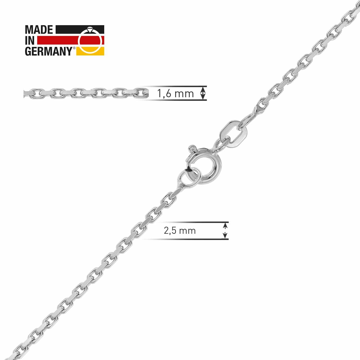 trendor Halsketten 21000 Silberkette 42 cm diamantiert
