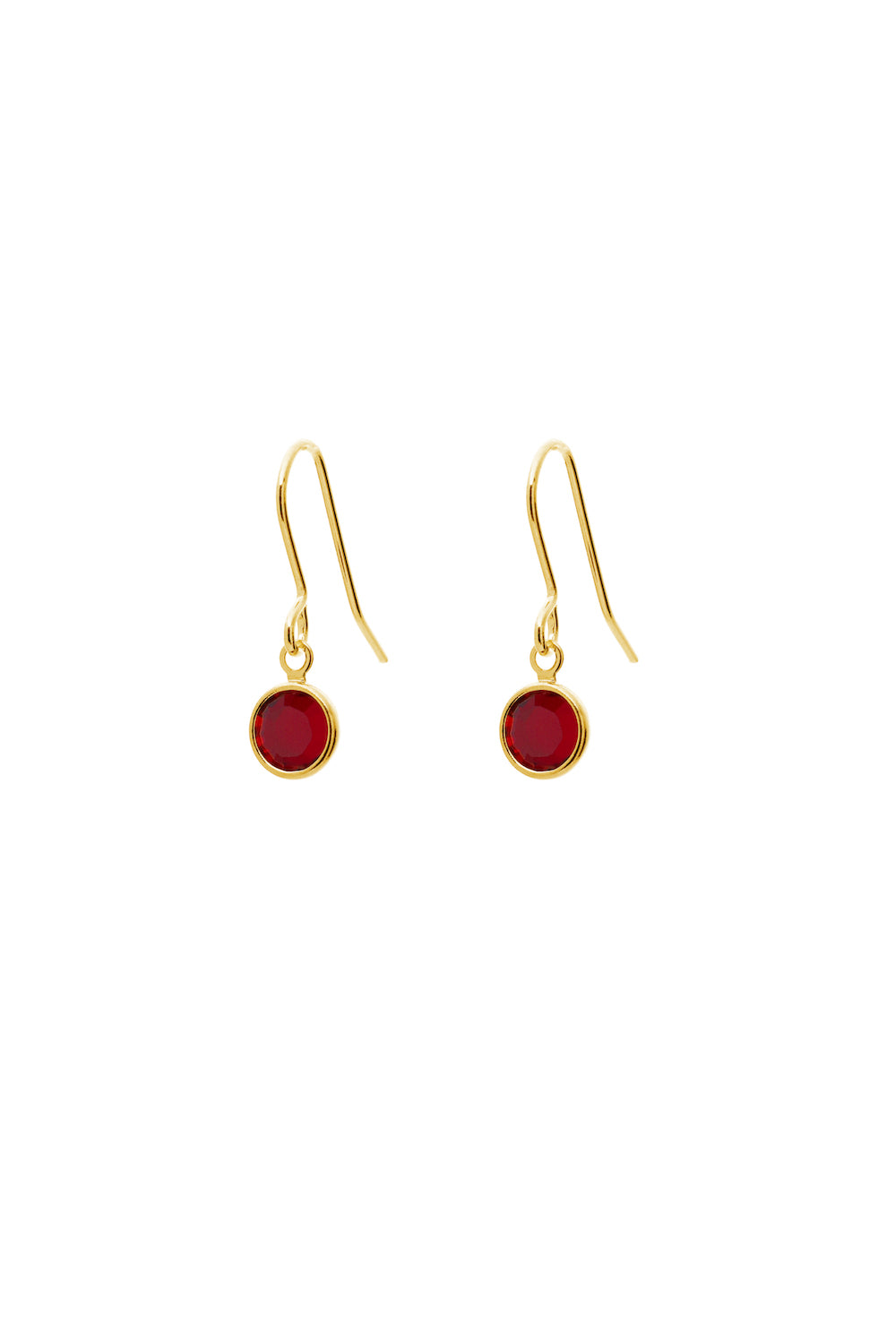Joy Earrings January Birthstone Ohrringe Gold Granat