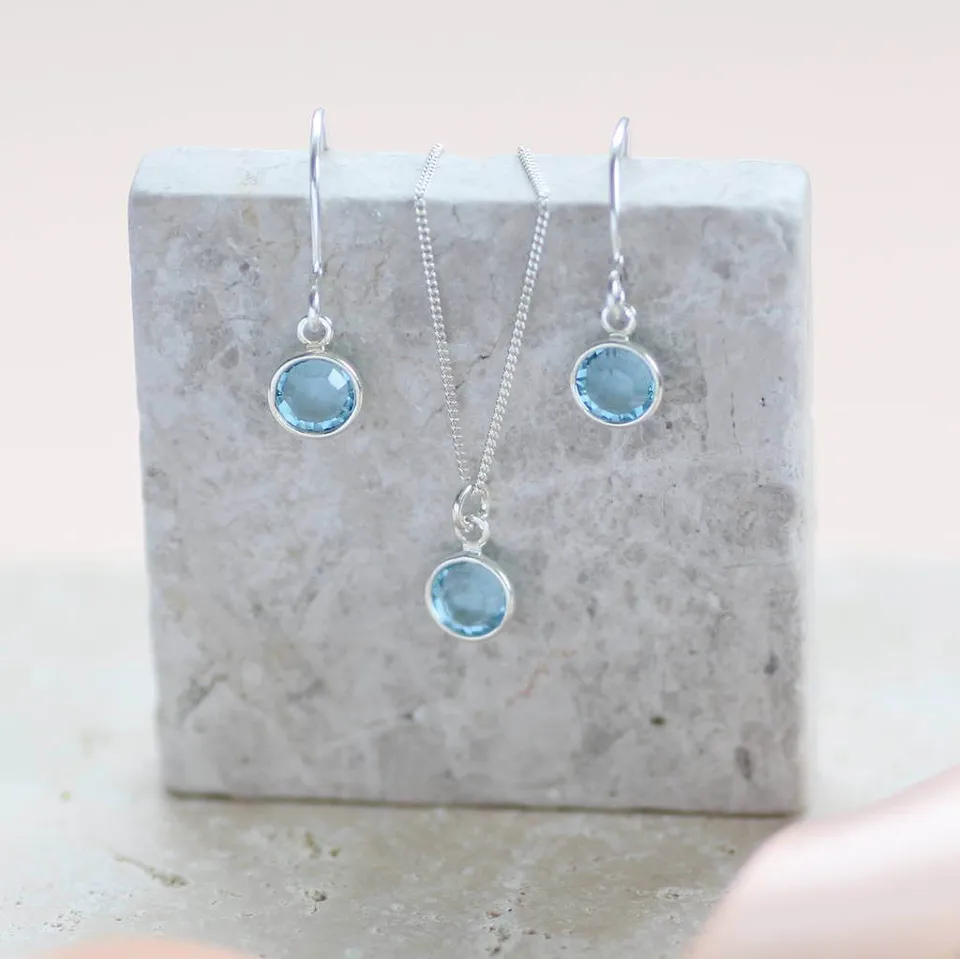 Joy by Corrine Smith Jewellery Sets Swarovski Birthstone Schmuckset Silber