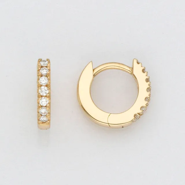 Eugen Rühle Ohrschmuck 80.7888 Creolen 585 Roségold Brillant 0,08ct