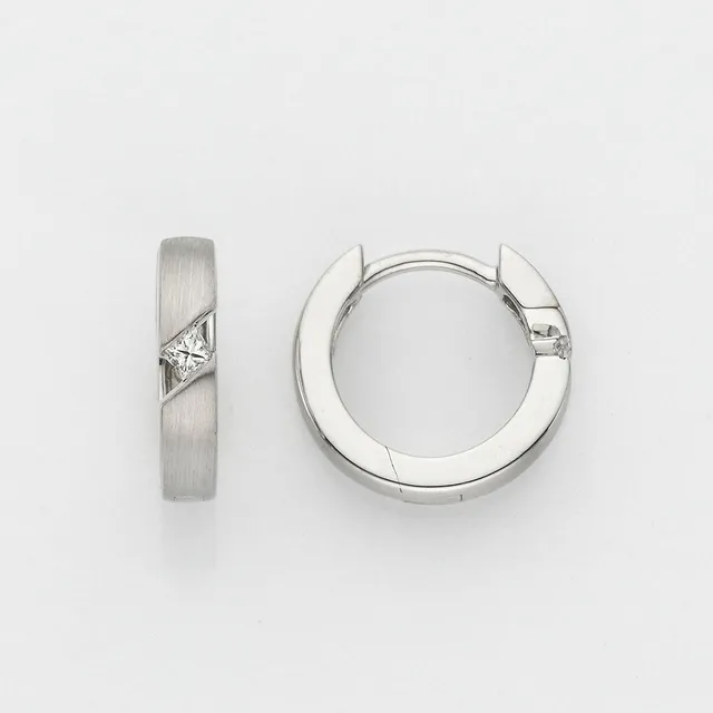 Eugen Rühle Ohrschmuck Creolen Brillant 0,05ct 585 Gelbgold