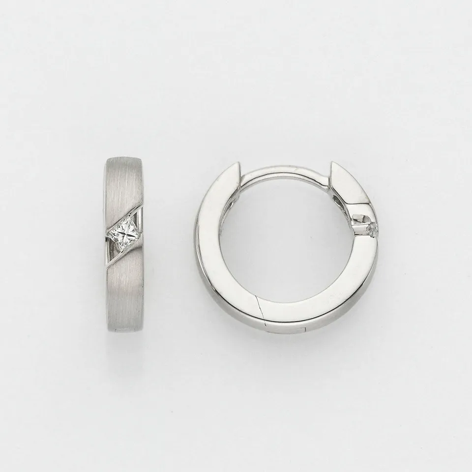 Eugen Rühle Ohrschmuck Creolen Brillant 0,05ct 585 Gelbgold