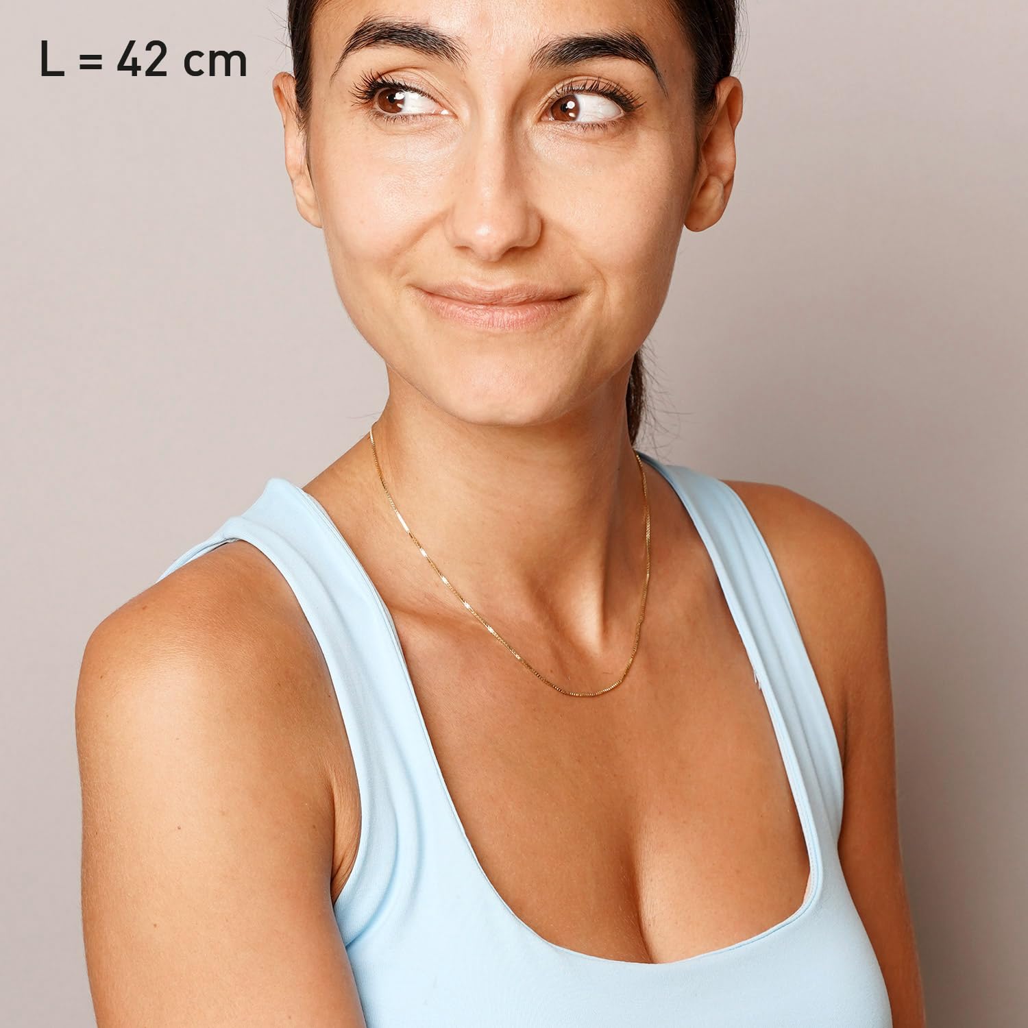 trendor Halsketten Venezianer-Kette 333 Gold 0,9 mm 40 cm