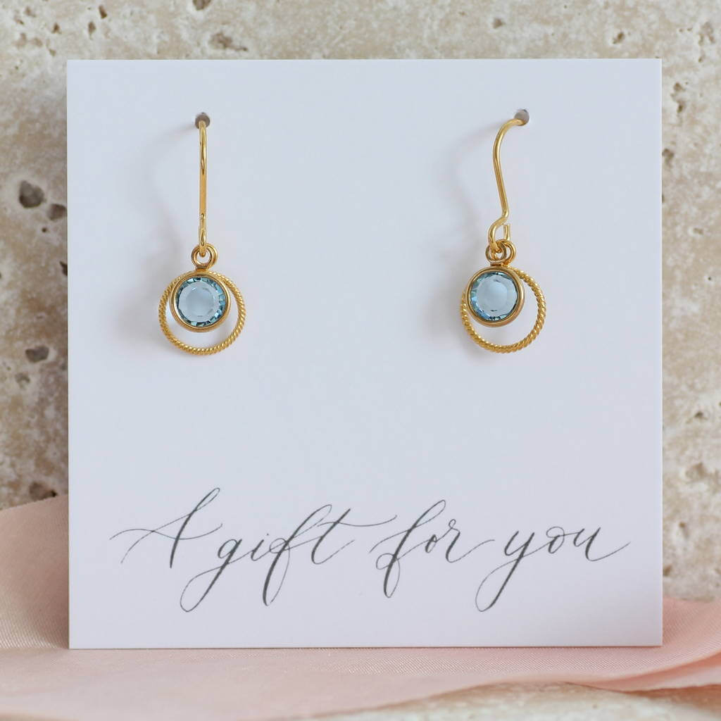 Joy by Corrine Smith Eternity Geburtsstein Ohrringe Gold
