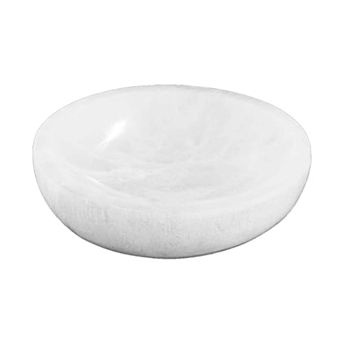 NKlaus Healing Crystals Selenit Schale 14 cm Aufladeschale