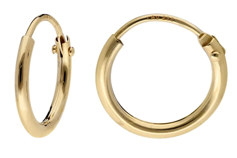 trendor Ohrringe Creolen Gold 333 11mm 1,3mm Damen