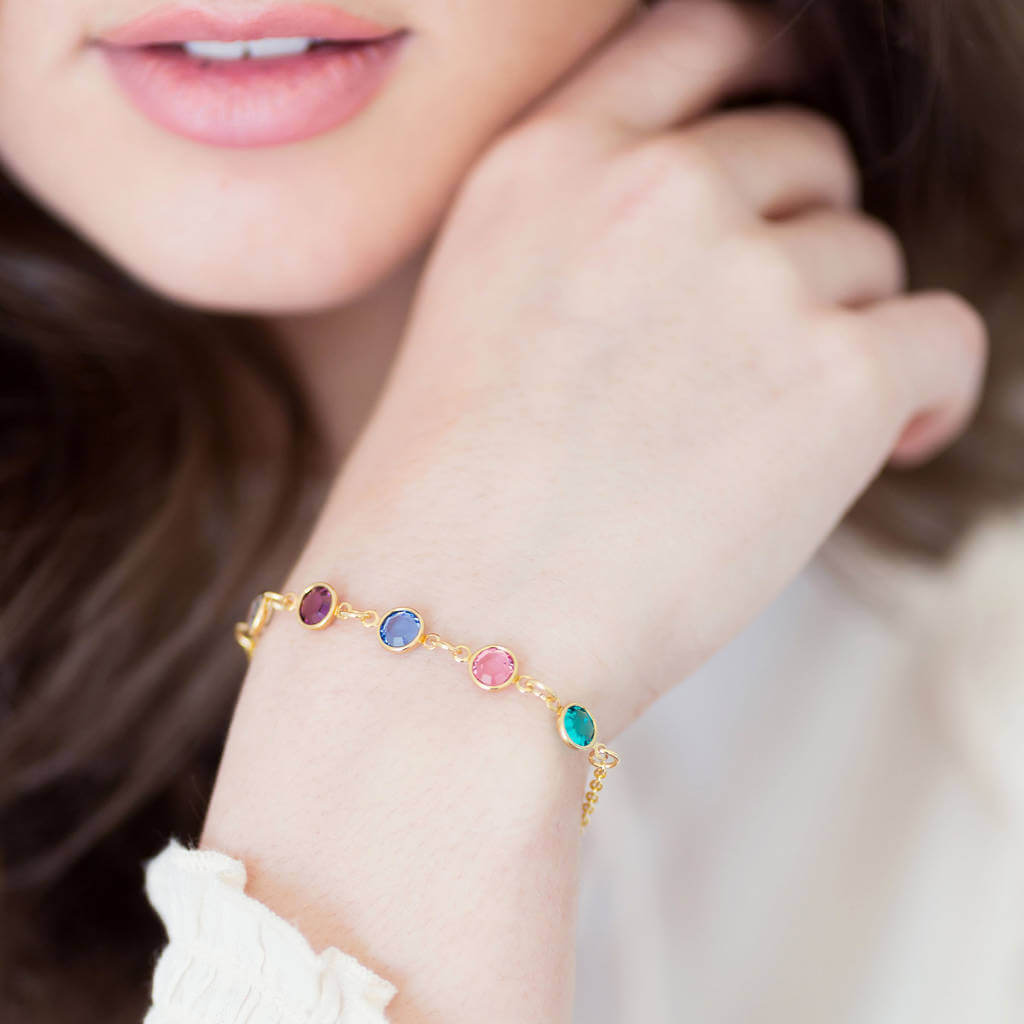 Joy by Corrine Smith Family Birthstone Armband Gold