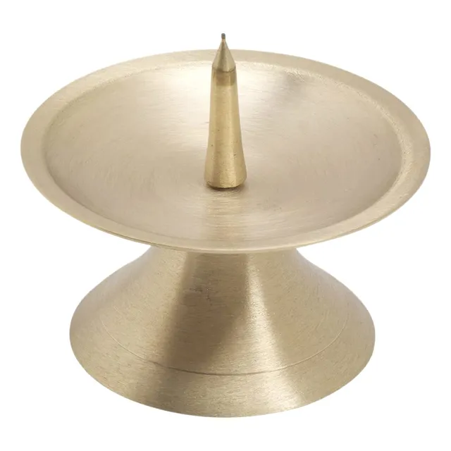 NKlaus Scheibenleuchter Messing goldmatt Dornleuchter Ø 9 cm
