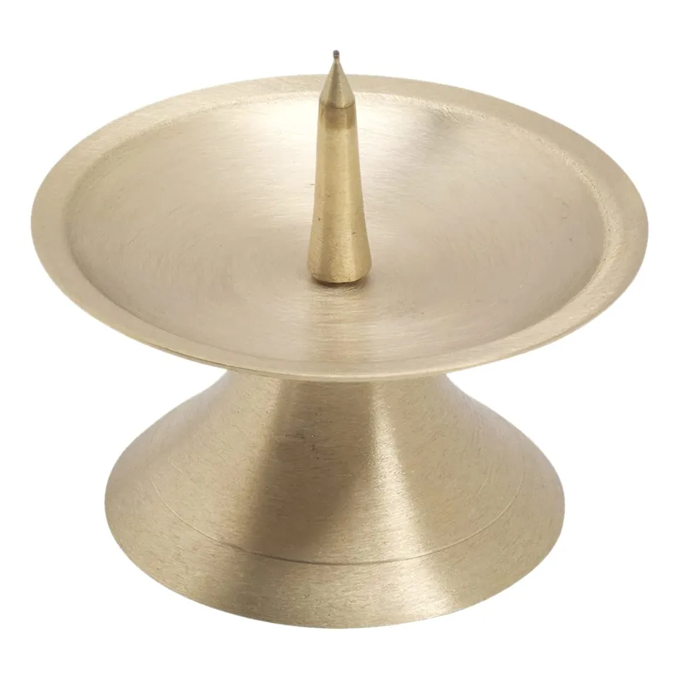 NKlaus Scheibenleuchter Messing goldmatt Dornleuchter Ø 9 cm