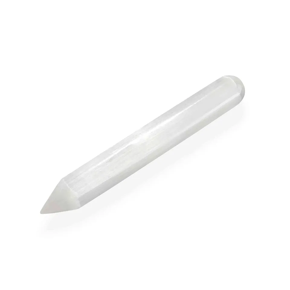NKlaus Healing Crystals Selenit Massagestab Spitze 15,5cm