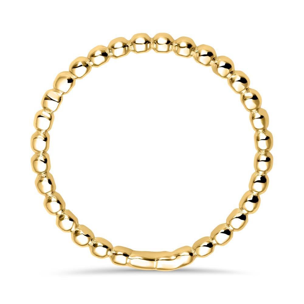 JEWLIX Kugeldesign Ring 14 Karat Gold Größe 52