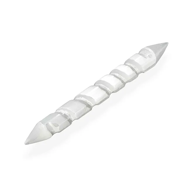 NKlaus Selenit Doppelspitzen Massagestab 14cm Naturstein