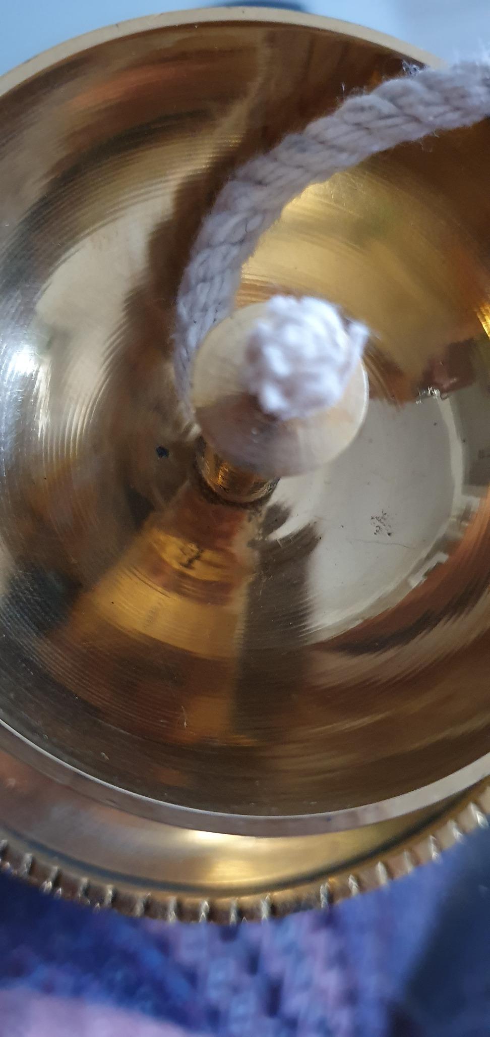 NKlaus Candle Holder Öllampe Messing Gold groß
