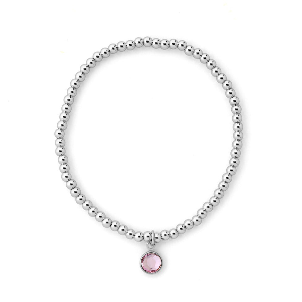 Joy by Corrine Smith June Armband Silber Perlenarmband Hellamethyst