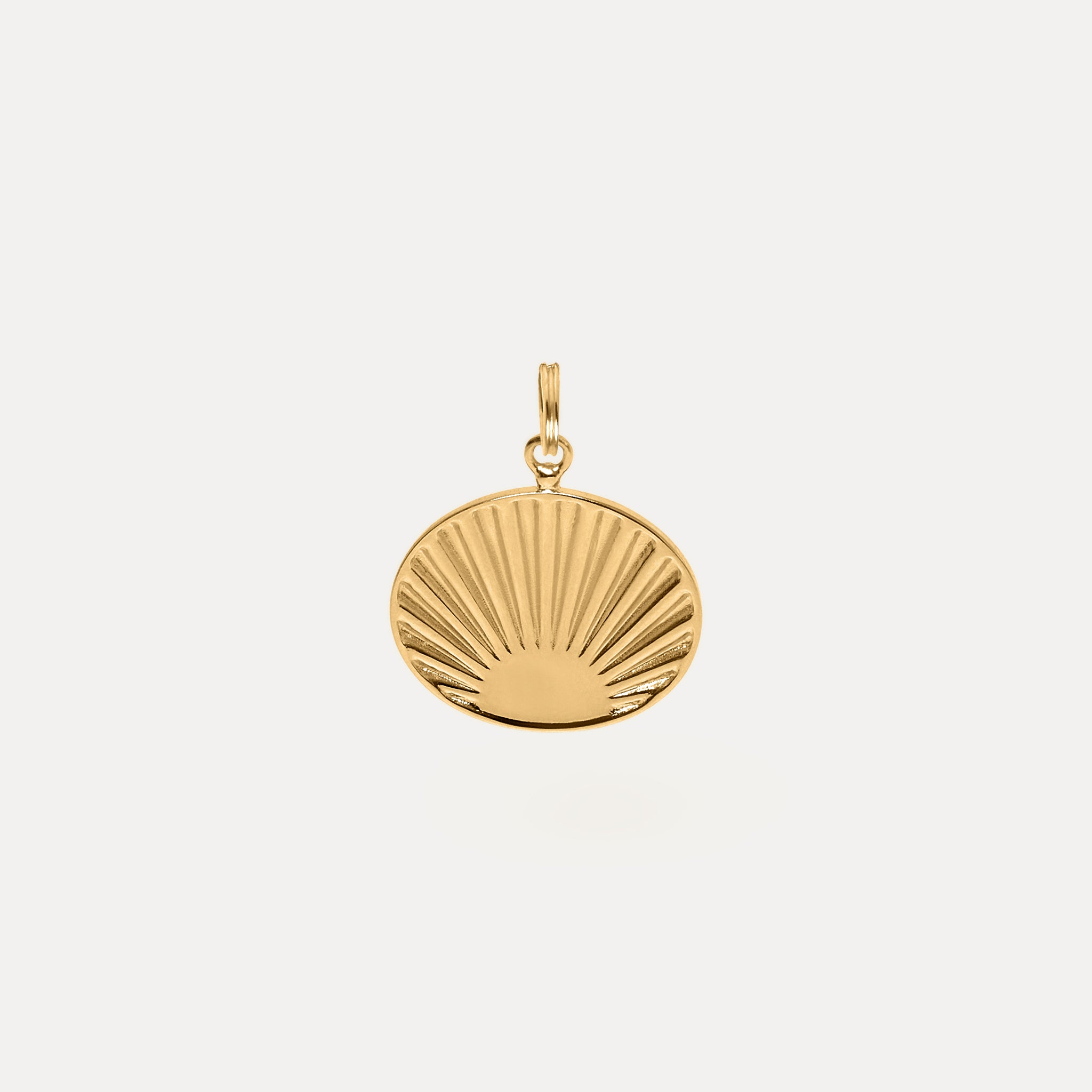 Stilnest Solar Anhänger Gold Vermeil 24k