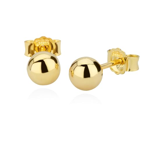 NKlaus Kugelohrstecker 333 Gelbgold 4,0mm Paar