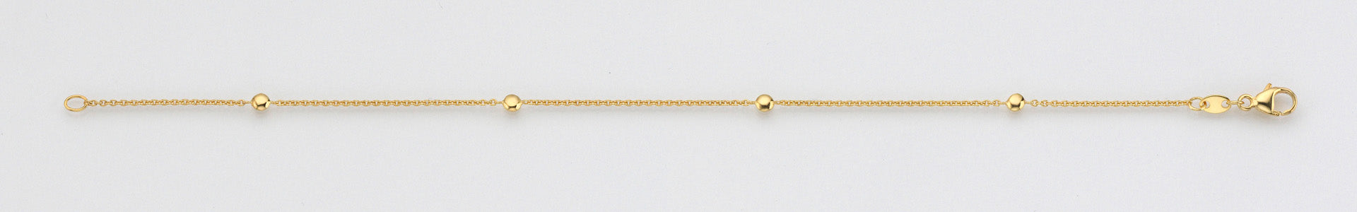 Eugen Rühle Armbänder 20.5110 Armband Weißgold mit Goldlinsen