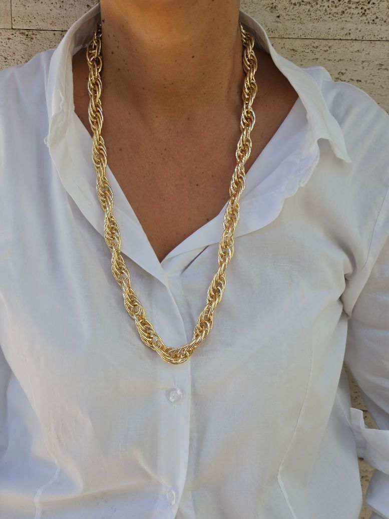 Alevá Bijoux Almina Halskette lang 120 cm Gold