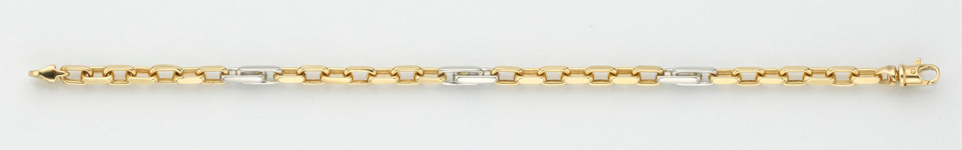 Eugen Rühle Fantasieketten Fantasiekette 4,5mm Halskette 45cm 585 Weißgold