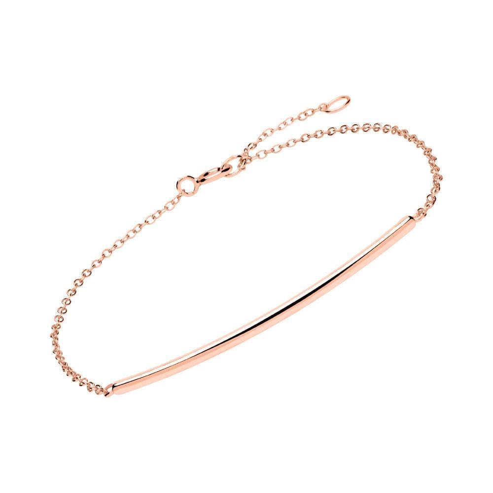 JEWLIX SB0286 ID-Armband 925er Silber rosévergoldet