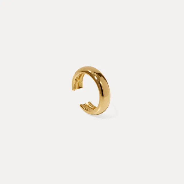 Stilnest Mom Band Ear Cuff Ohrring Gold Vermeil