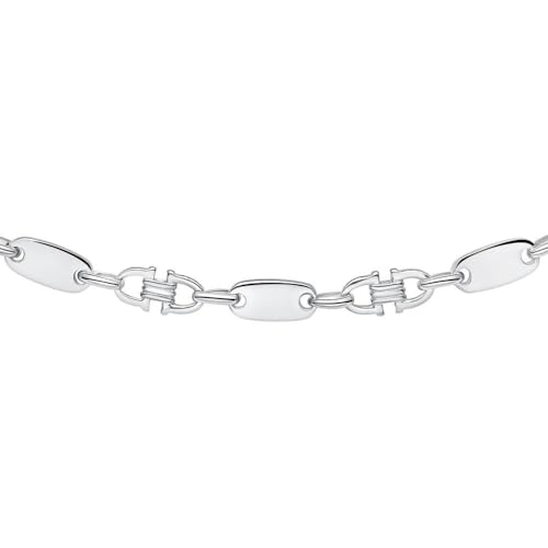 JEWLIX Panzerketten Plattenkette Silber Herren 70 cm