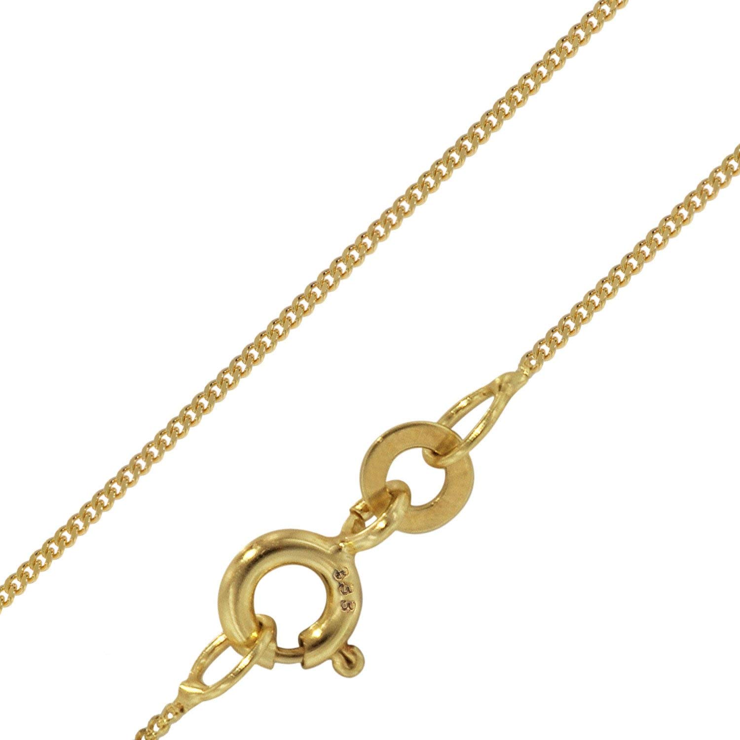 trendor Halsketten Panzerkette 72436 Gold Halskette 40cm 0,8mm