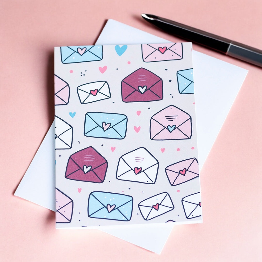 Joy by Corrine Smith Love Letters Karte A6 Herzumschläge