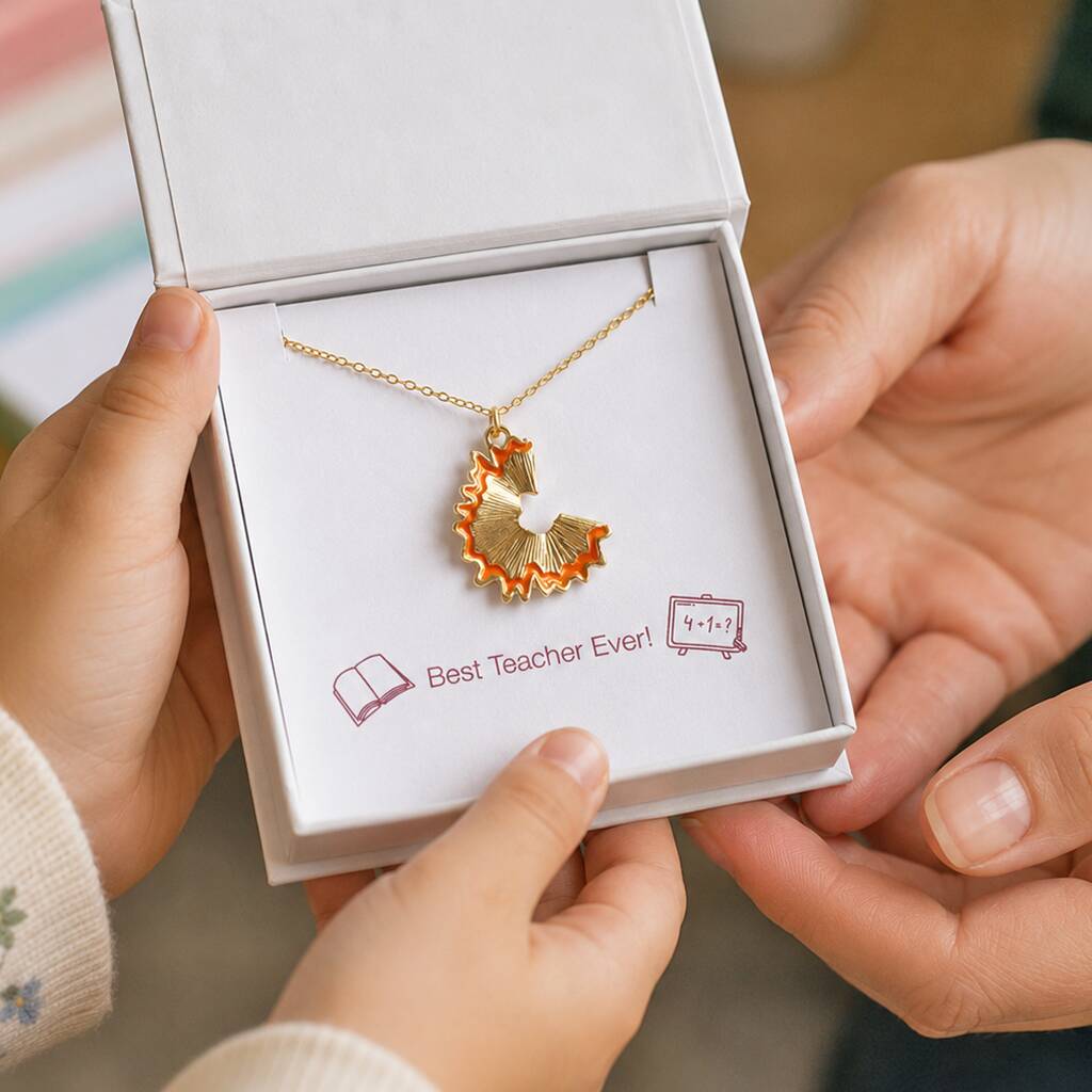 JOY by Corrine Smith Pencil Halskette Gold Lehrer Geschenk