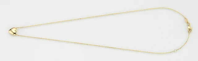 Eugen Rühle Anhänger Herz 9,5mm Halskette 585 Gelbgold 42cm